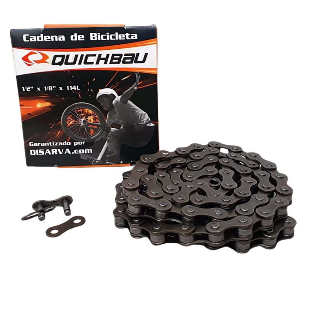 CADENA PASEO/BMX 1V QUICKBAU 1/2 X 1/8" x 114L C/Candado
