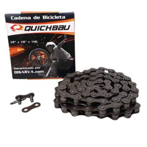 CADENA PASEO/BMX 1V QUICKBAU 1/2 X 1/8" x 114L C/Candado