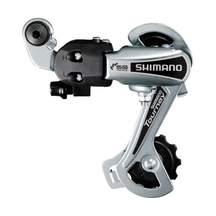 DESCARRILADOR RD-TY21-B-GS SHIMANO P/FUSIBLE PLATEADO