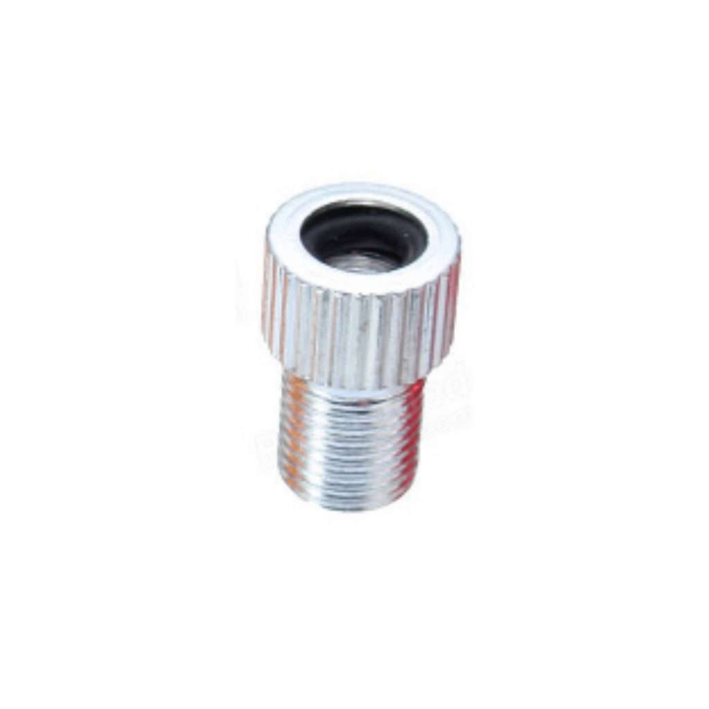 ADAPTADOR PLATEADO ATOM VÁLVULA PRESTA A SCHRADER / ALEACIÓN