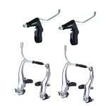 SET COMPLETO FRENOS V-BRAKE ALHONGA PLATEADO / ALUMINIO