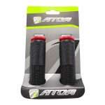 MANIGUETA MTB ATOM NEGRO/ROJO AT-637-3A-BR / GOMA TIPO GEL