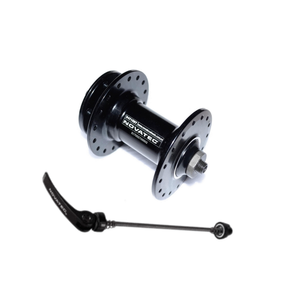 MAZA NOVATEC DELANTERA 36H / D481SBT-SC / 6 PERNOS / QR / ALUMINIO / NEGRO