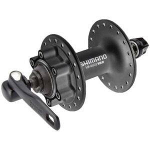 MAZA SHIMANO DELANTERA 32H / HB-M525A -QR / 6 PERNOS / ALUMINIO / NEGRO