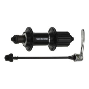 MAZA SHIMANO POSTERIOR 36H FH-RM30 / 7V / V-BRAKE / CASETERO / QR / ALUMINIO / NEGRO