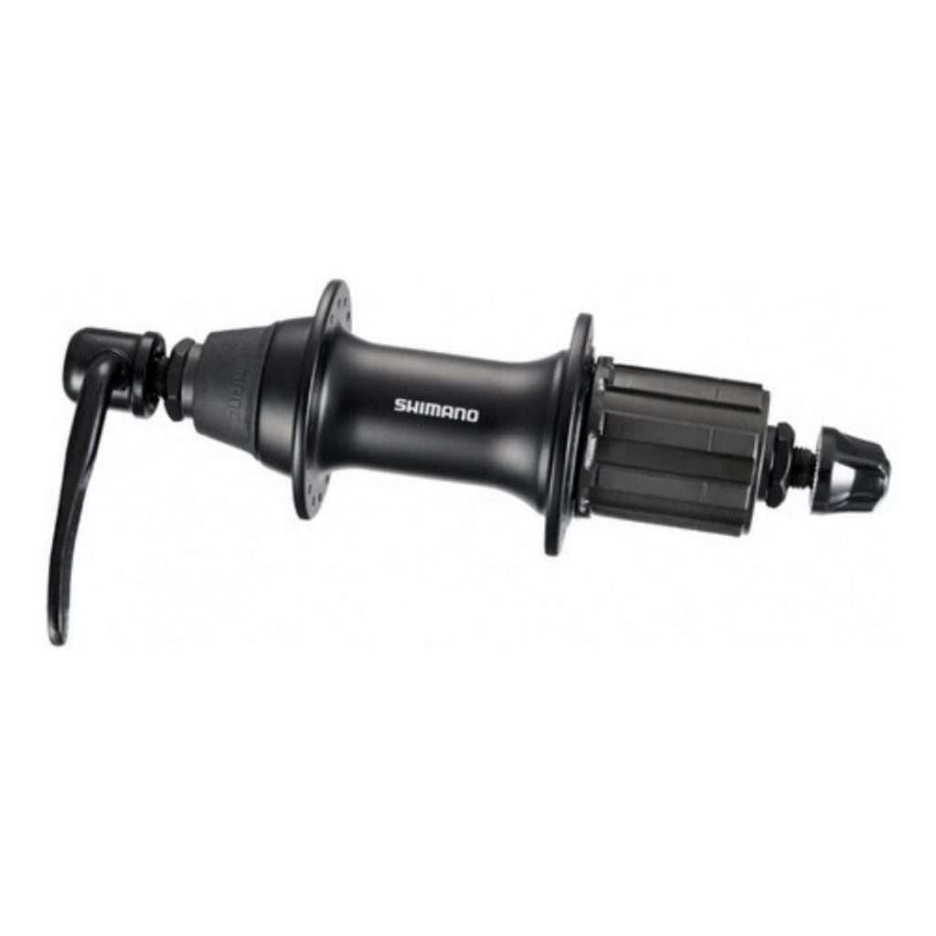 MAZA SHIMANO POSTERIOR 32H / FH-RM70 / V-BRAKE / CASETERO 8-9V / QR / ALUMINIO / NEGRO