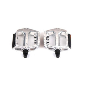 PEDALES ROSCA FINA HD1/2 PLATEADO / ALUMINIO / 1/2"