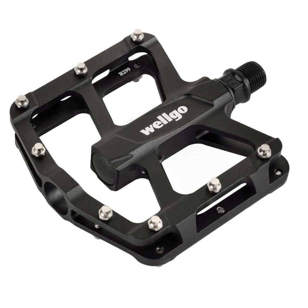PEDALES WELLGO BMX B299 9/16" 2DU ANODIZADO NEGRO -TW