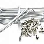 RAYOS PLATEADO ACERO INOX CON NIPLES 26" x36H