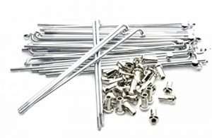 RAYOS PLATEADO ACERO INOX CON NIPLES 26" x36H