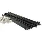 RAYOS NEGRO ACERO INOX CON NIPLES 29" x36H