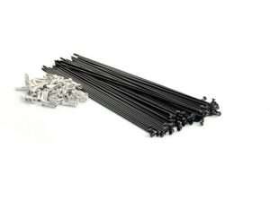 RAYOS NEGRO ACERO INOX CON NIPLES 29" x32H