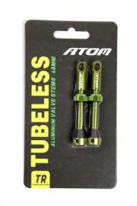 VÁLVULA VERDE TUBELESS CON REMOVEDOR ATOM 48MM FR11D