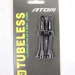 VÁLVULA NEGRO TUBELESS CON REMOVEDOR ATOM 48MM FR11D