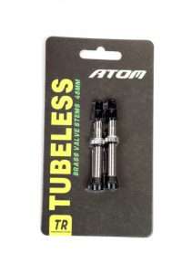 VÁLVULA PLATEADA TUBELESS ATOM 48MM FR11