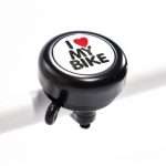 TIMBRE NEGRO ATOM I LOVE MY BIKE / ALUMINIO / 55MM
