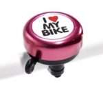 TIMBRE ROJO ATOM I LOVE MY BIKE / ALUMINIO / 55MM