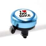 TIMBRE AZUL ATOM I LOVE MY BIKE / ALUMINIO / 55MM