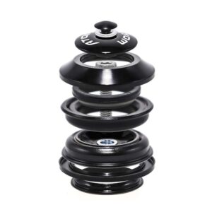 TAZA DE DIRECCIÓN ATOM SEMI INTEGRADA 1.1/8" AT9281TBW / RODAJE / ACERO / NEGRO