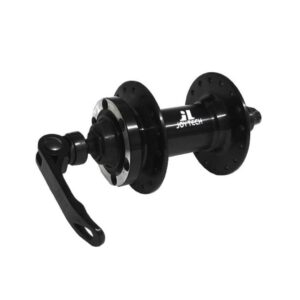 MAZA JOYTECH DELANTERA 32H / D761 / 6 PERNOS / QR / ALUMINIO / NEGRO