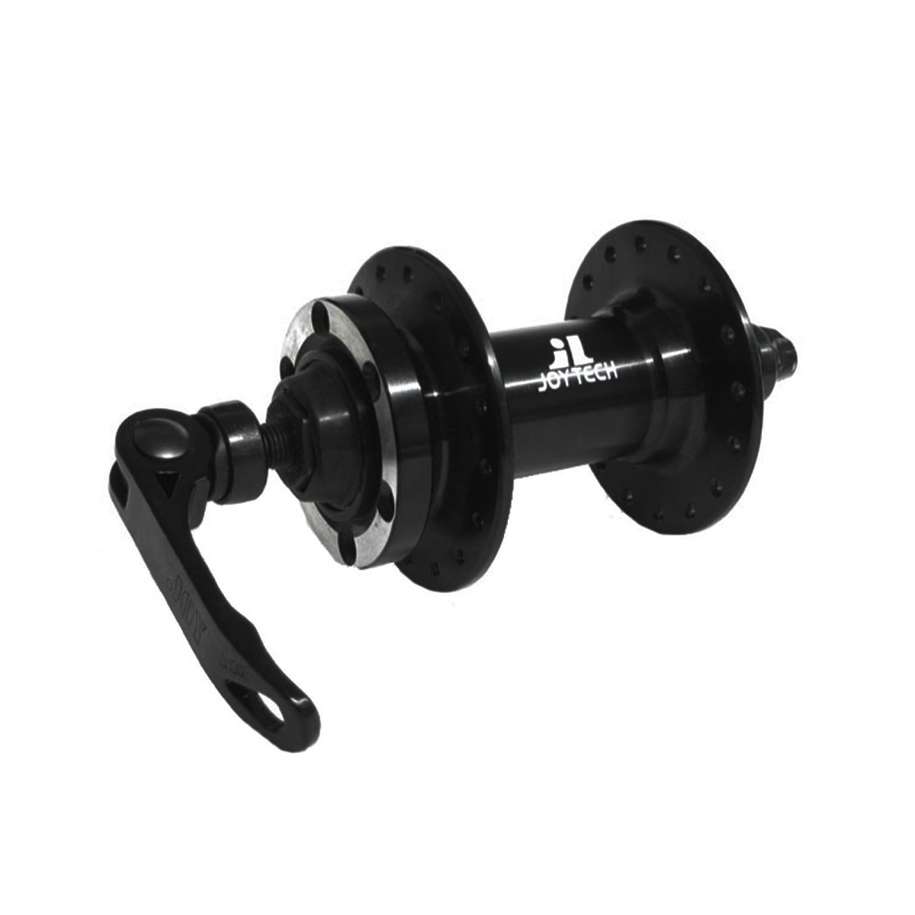 MAZA JOYTECH DELANTERA 32H / D761 / 6 PERNOS / QR / ALUMINIO / NEGRO