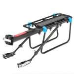 PARRILLA REGULABLE DE ALUMINIO PARA BICICLETA / 24" a 29" / NEGRA