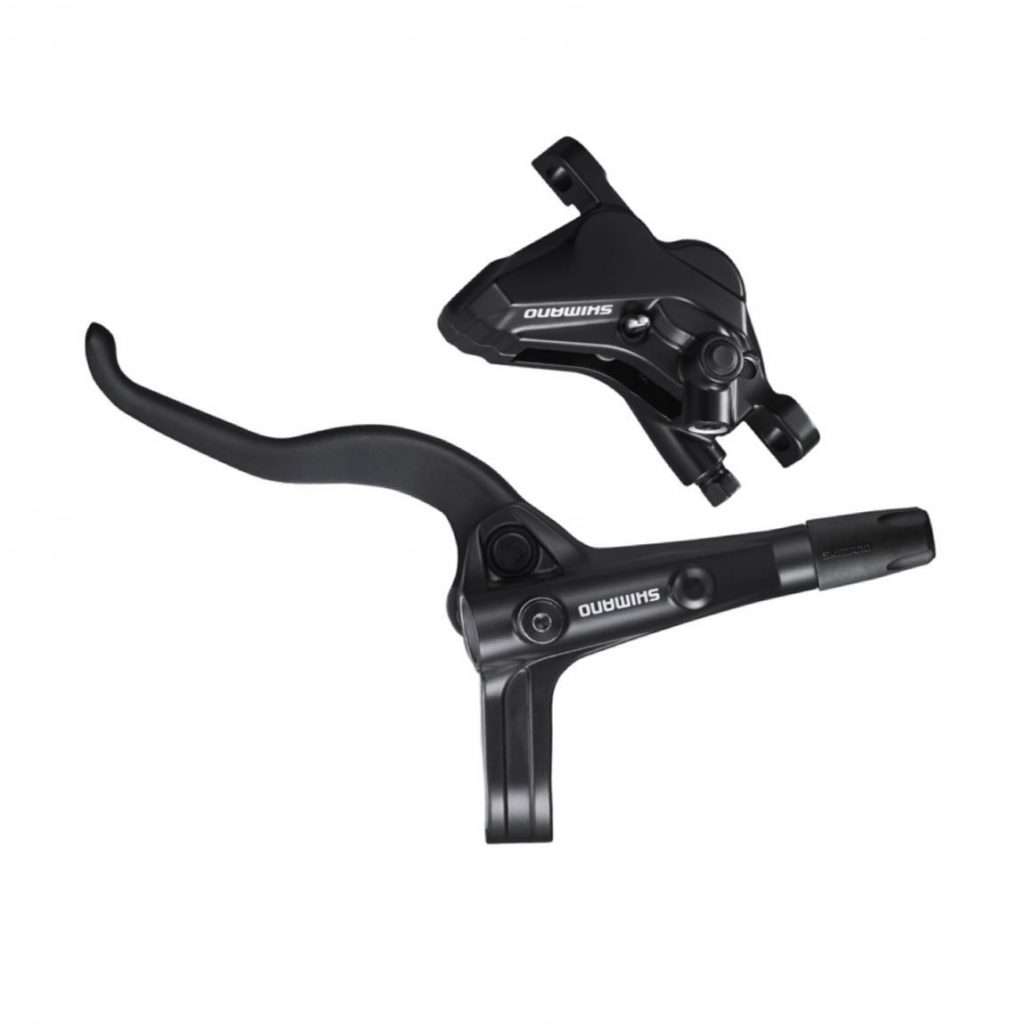 FRENO HIDRAULICO SHIMANO DELANTERO / MANETA (BL-MT410-L) Y CALIPER (BR-MT420-F) / DEORE / 4 PISTONES