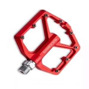 PEDALES PLATAFORMA ANTIDESLIZANTE DE ALUMINIO K203 ROJO ROCKBROS