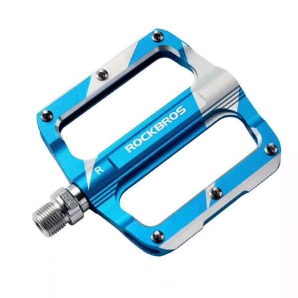 PEDALES PLATAFORMA ANTIDESLIZANTE DE ALUMINIO K306 AZUL ROCKBROS