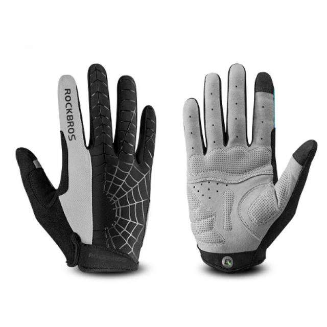 GUANTES ROCKBROS DE CICLISMO S109-1 GRIS TALLA XL