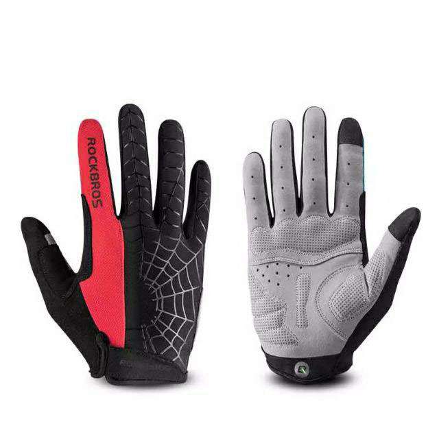 GUANTES ROCKBROS DE CICLISMO S109-1 ROJO TALLA L / M / XL