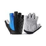 GUANTES ROCKBROS MITONES DE MEDIO DEDO S109 AZUL TALLA XL