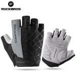 GUANTES ROCKBROS MITONES DE MEDIO DEDO S109 GRIS TALLA L / XL