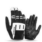 GUANTES ROCKBROS DE CICLISMO TÁCTIL S253 NEGRO/BLANCO TALLA M