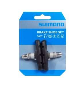 TACOS DE FRENO V-BRAKE SHIMANO S65T JAPON / NEGRO