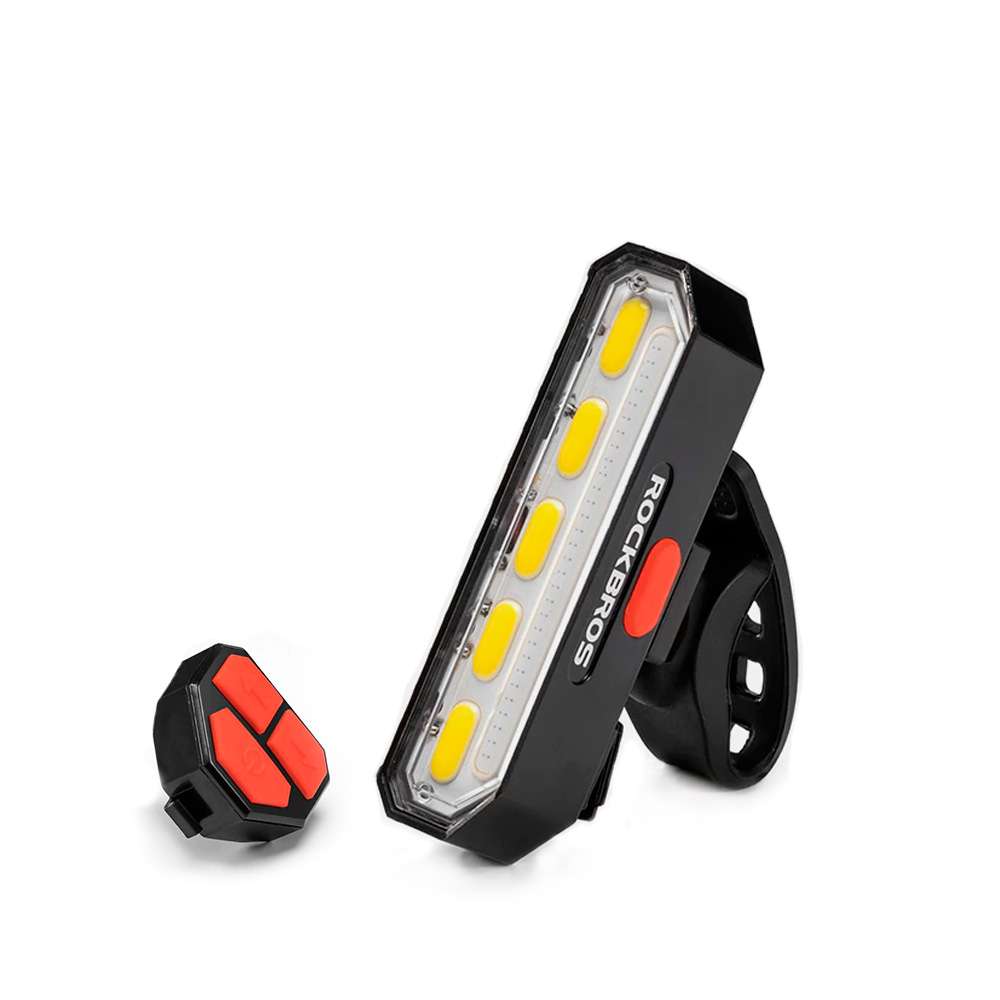 LUZ POSTERIOR CON DIRECCIONALES Y COMANDO RECARGABLE TL1901WR30 NEGRO ROCKBROS