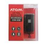 LUZ DOBLE PARA CASCO ATOM AT-3306 200LM DEL / 10LM POST./ RECARGABLE 800MAH
