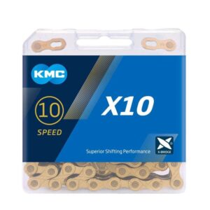 CADENA 10V KMC X10 GOLD 1/2″ X 11/128″ 116L