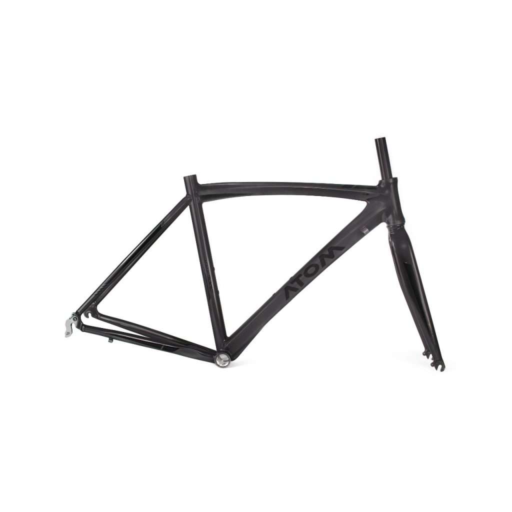 CUADRO DE RUTA + HORQUILLA ATOM ALUMINIO RACE700 GRIS METALICO / TALLAS: 50 - 54