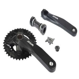 CATALINA BIELA INTEGRADA ATOM MTB RAID-501-TT 9V BIPLATO 22-36T x 175MM NEGRO / INCLUYE BB / HOLLOWTECH II