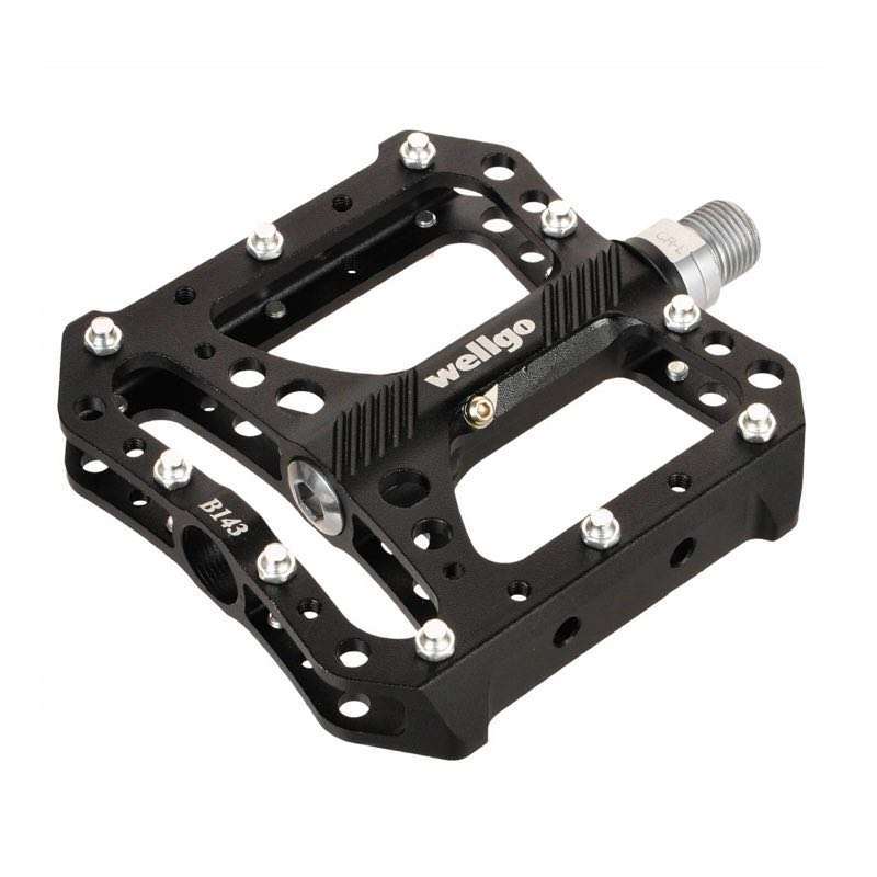 PEDALES WELLGO BMX B143 9/16" ANODIZADO NEGRO -TW