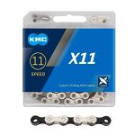 CADENA 11V KMC X11 1/2″ X 11/128″ 118L / SILVER-BLACK