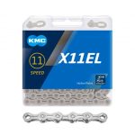 CADENA 11V KMC X11EL 1/2″ X 11/128″ 118L PLATEADA SILVER
