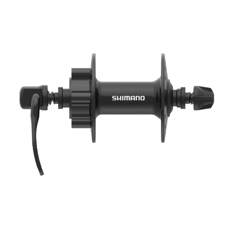 MAZA SHIMANO DELANTERA 32H / HB-TX506  / 6 PERNOS / ALUMINIO / NEGRO