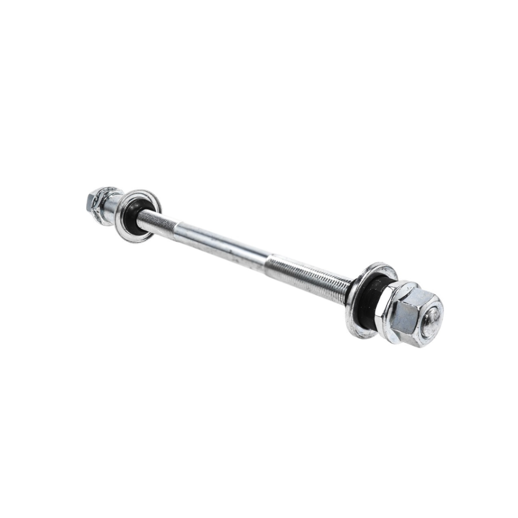 EJE POSTERIOR CON TUERCAS ATOM 3/8″x215MM / ACERO / PLATEADO