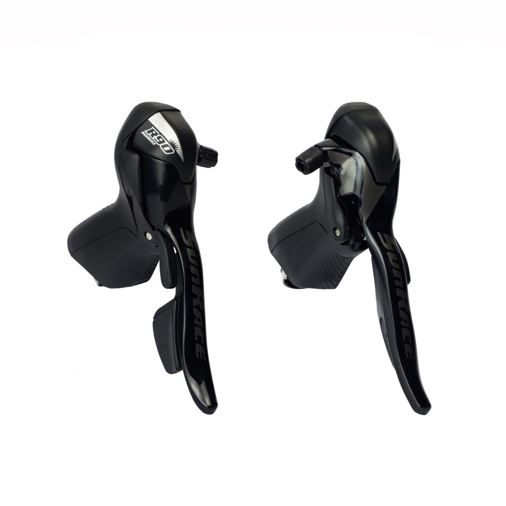 PALANCAS INTEGRADAS DE RUTA SUNRACE STR91 / 2X9V / NEGRO