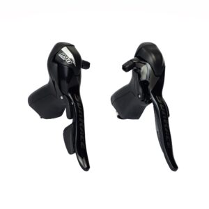 PALANCAS INTEGRADAS DE RUTA SUNRACE STR91 / 2X9V / NEGRO