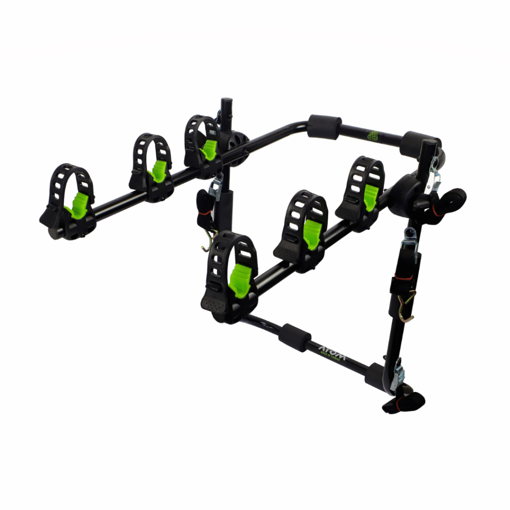 RACK PARA AUTO ACERO ATOM PARA 03 BICICLETAS / AT-8048 / NEGRO / TAIWAN