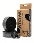 CINTA ATOM PARA TIMÓN RUTA HL-GR28-22 / 3X190CM / SILICONA / NEGRO